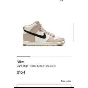 Women's Nike Dunk Fossil Stone Size 8